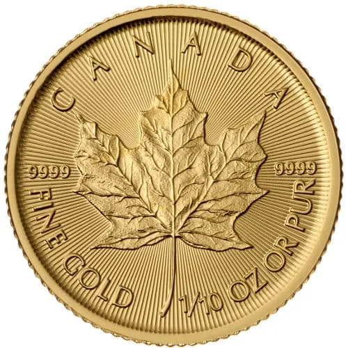 0.1 oz Canadian Maple leaf