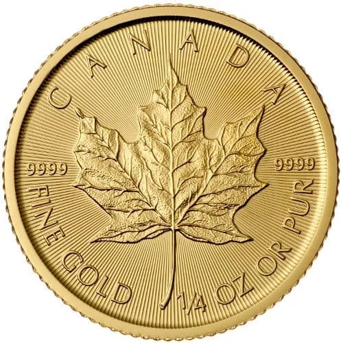 0.25 oz Canadian Maple leaf