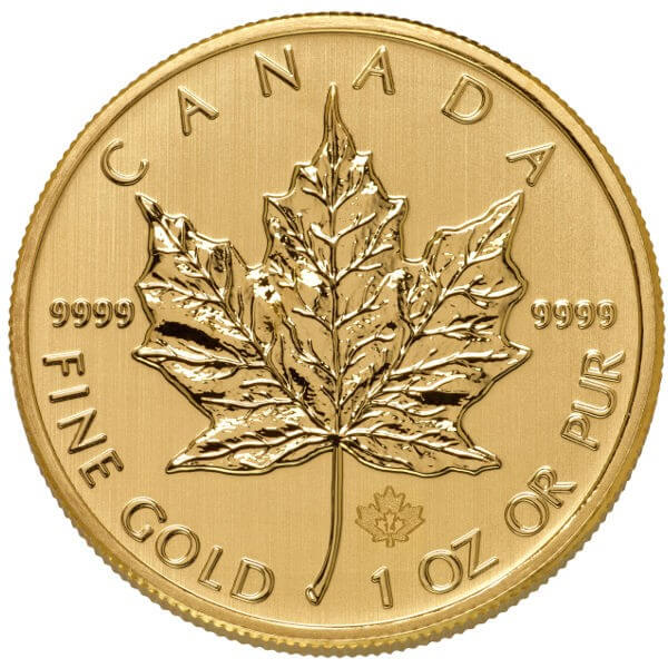 0.1 oz candian maple leaf