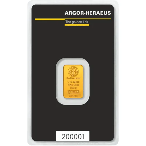 0.1 oz Gold bar