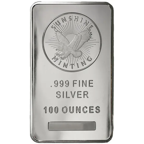 100 oz Silver bar