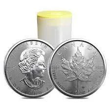 1oz Silver Maple 25 coin tube - MacsCoins